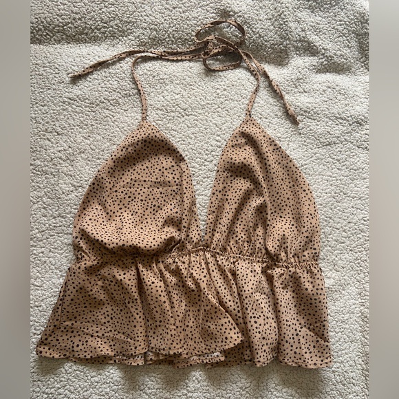 🌸 SHEIN 🌸 light brown crop top - Picture 1 of 4